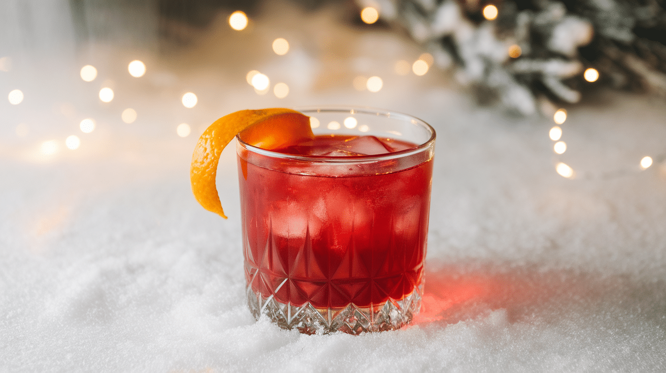 Festive North Pole Negroni Cocktail Recipe