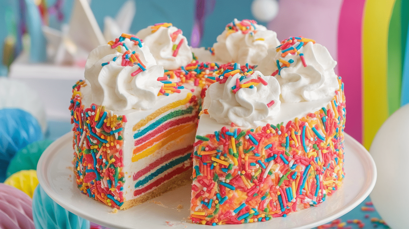 Colorful Funfetti Poke Cake Recipe