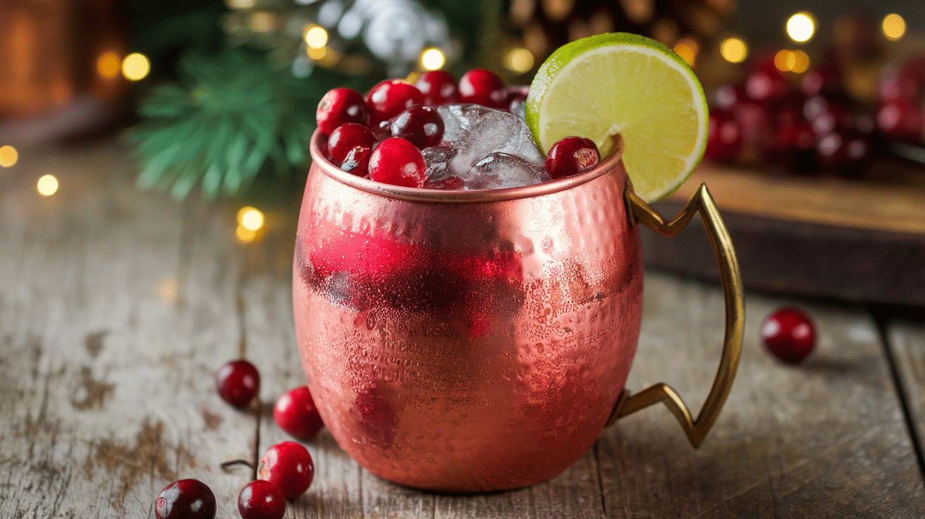 Festive Cranberry Moscow Mule Recipe