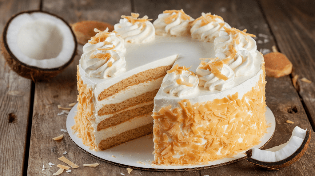 A Tropical Treat Coconut Poke Cake