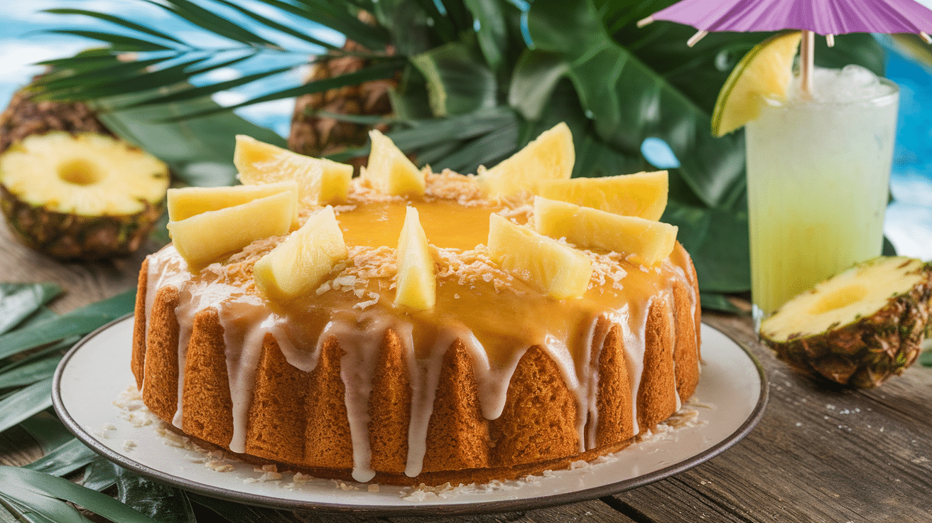 Refreshing Piña Colada Pound Cake Recipe