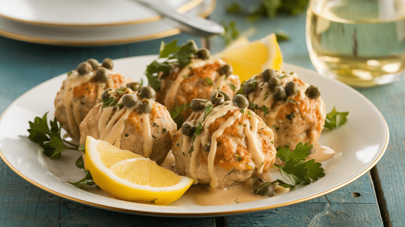 Delicious Chicken Piccata Meatballs Recipe