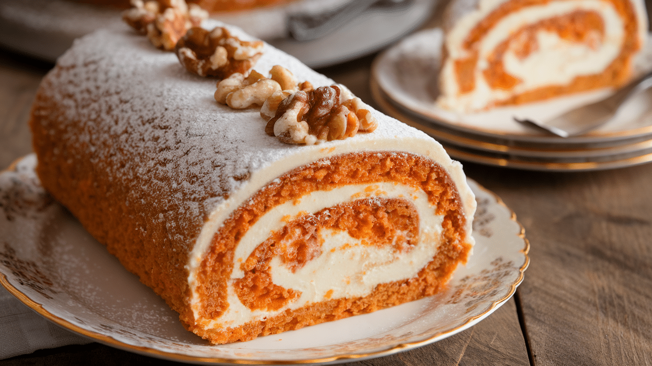 Delicious Carrot Cake Roll Recipe