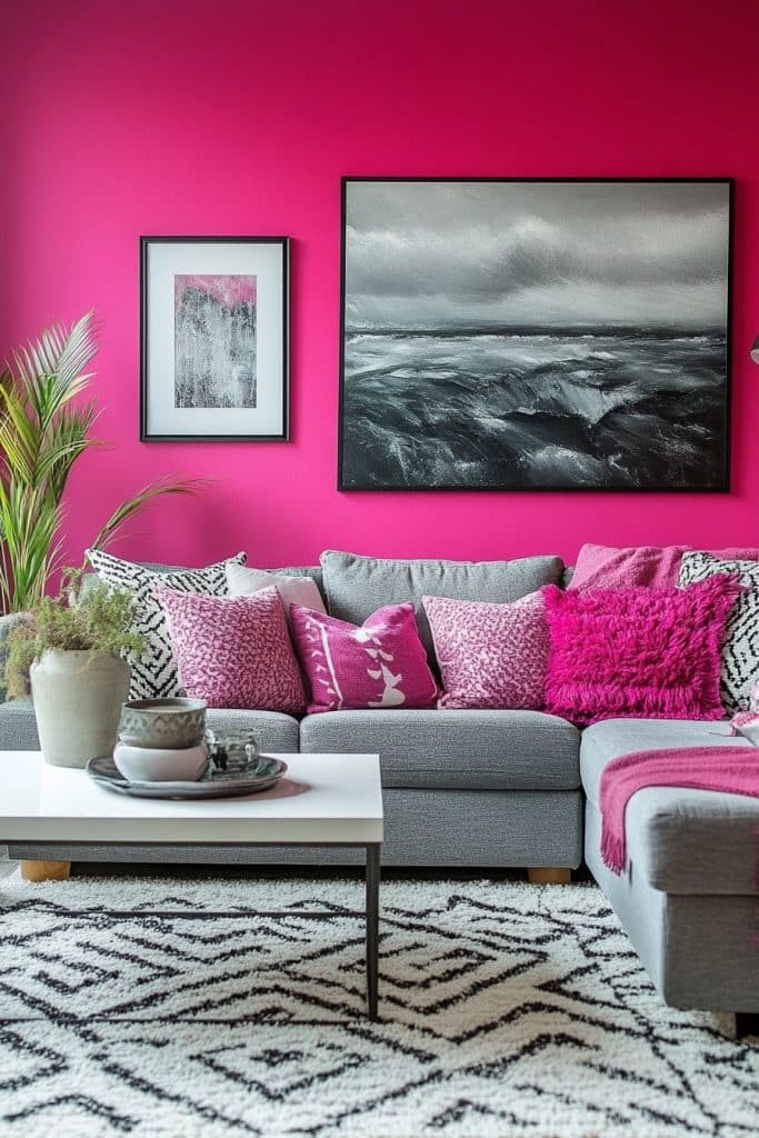 Bold Pink Walls