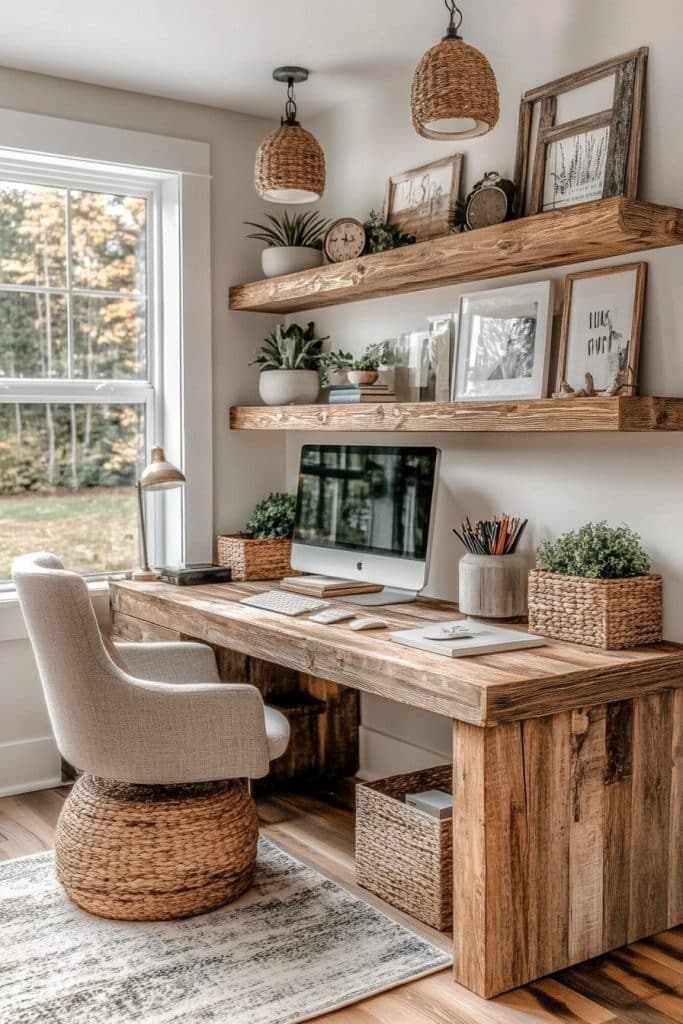 Bright Farmhouse Office