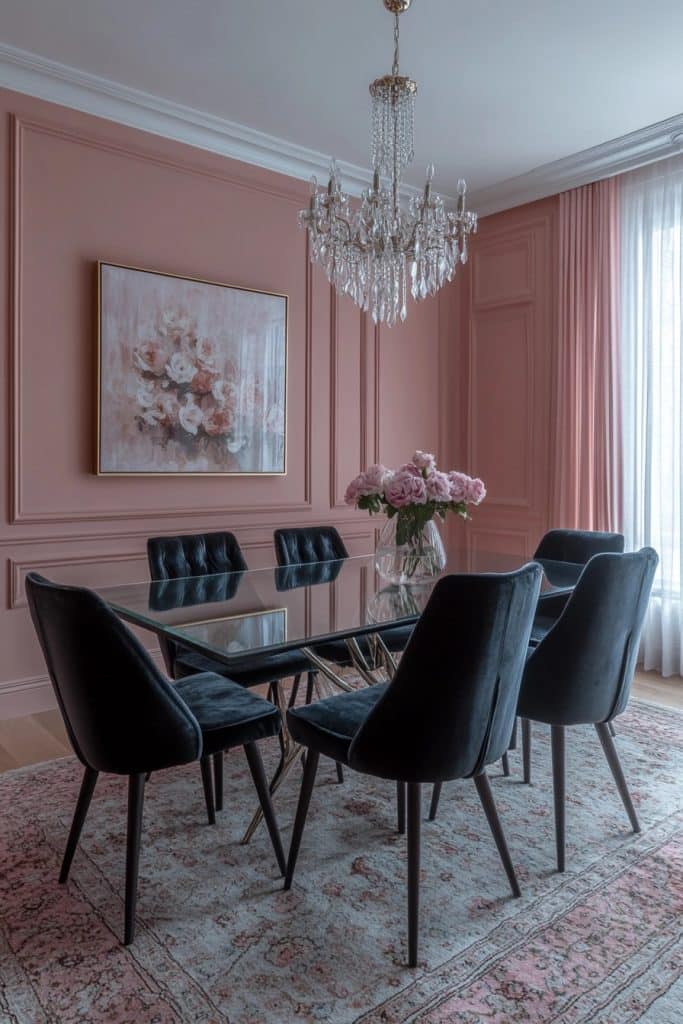 Chic Pink Dining Rooms