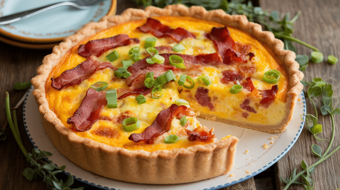 Savory Bacon & Egg Quiche Recipe