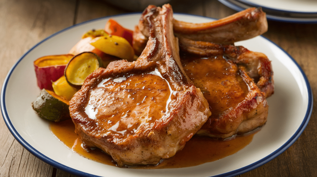 Brown Sugar Glazed Pork Chops