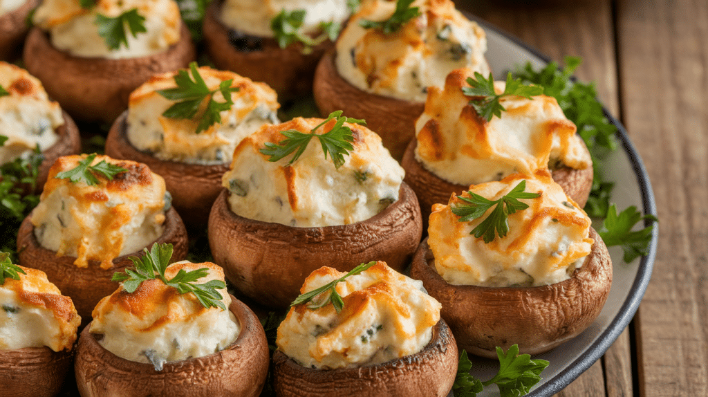 Cream Cheese Stuffed Mushrooms