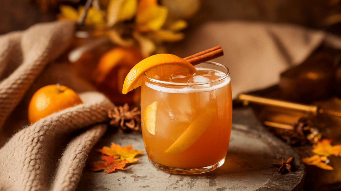 Autumn Spiced Apple Cider Cocktail Recipe