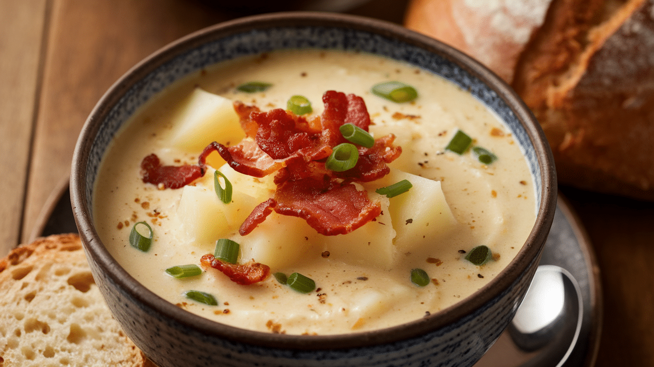 Panera Bread Inspired Creamy Potato Soup Recipe