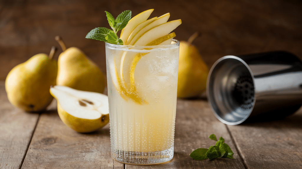 Pear Fizz Cocktail