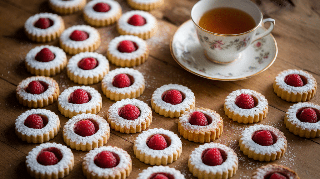 Raspberry Thumbprint Cookies