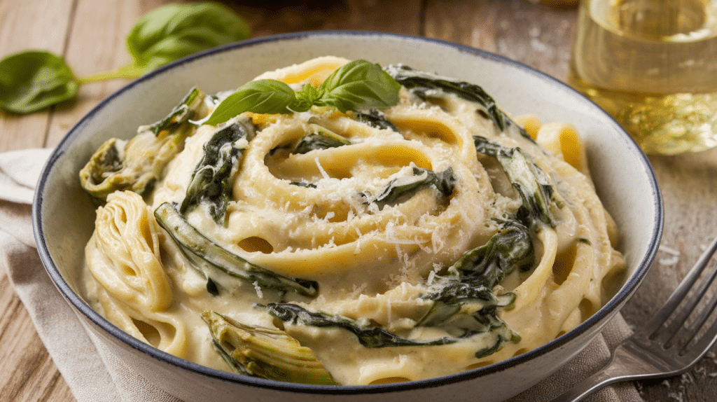 Spinach Artichoke Pasta