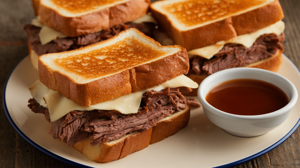 Toast French Dip Sandwiches