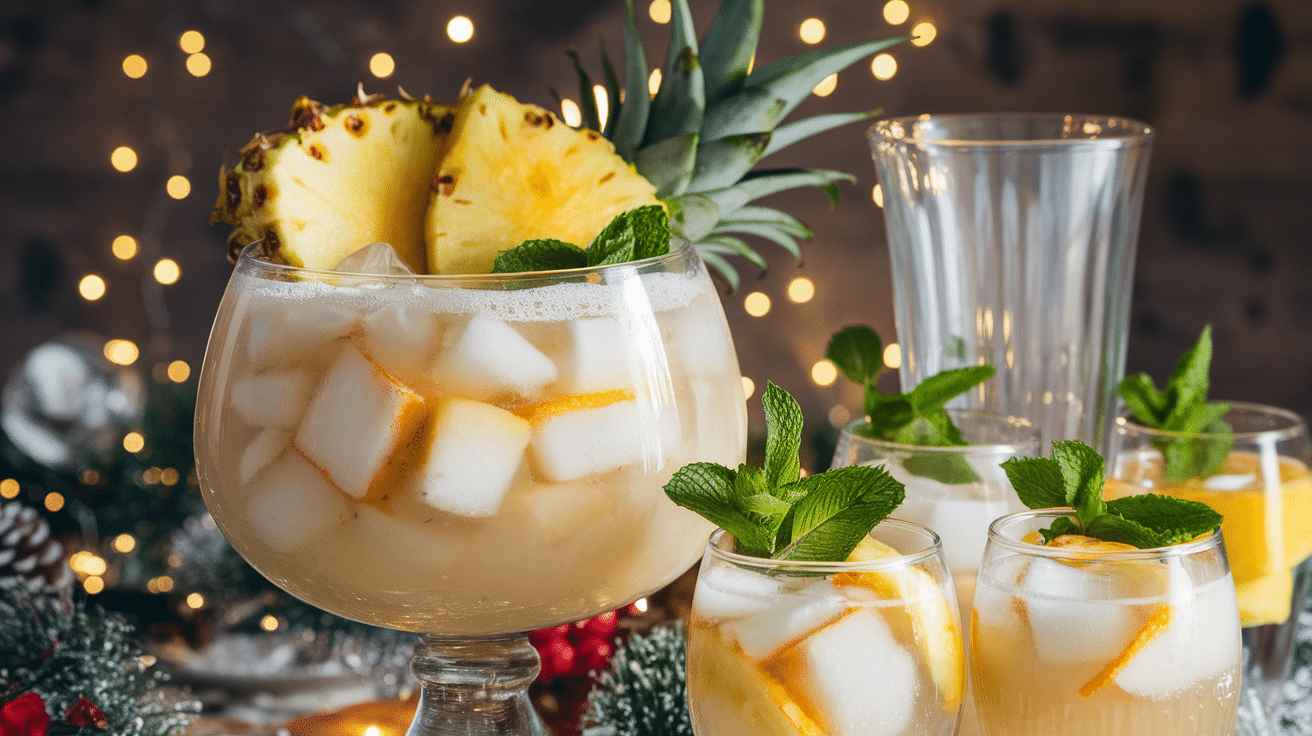 Festive White Christmas Punch