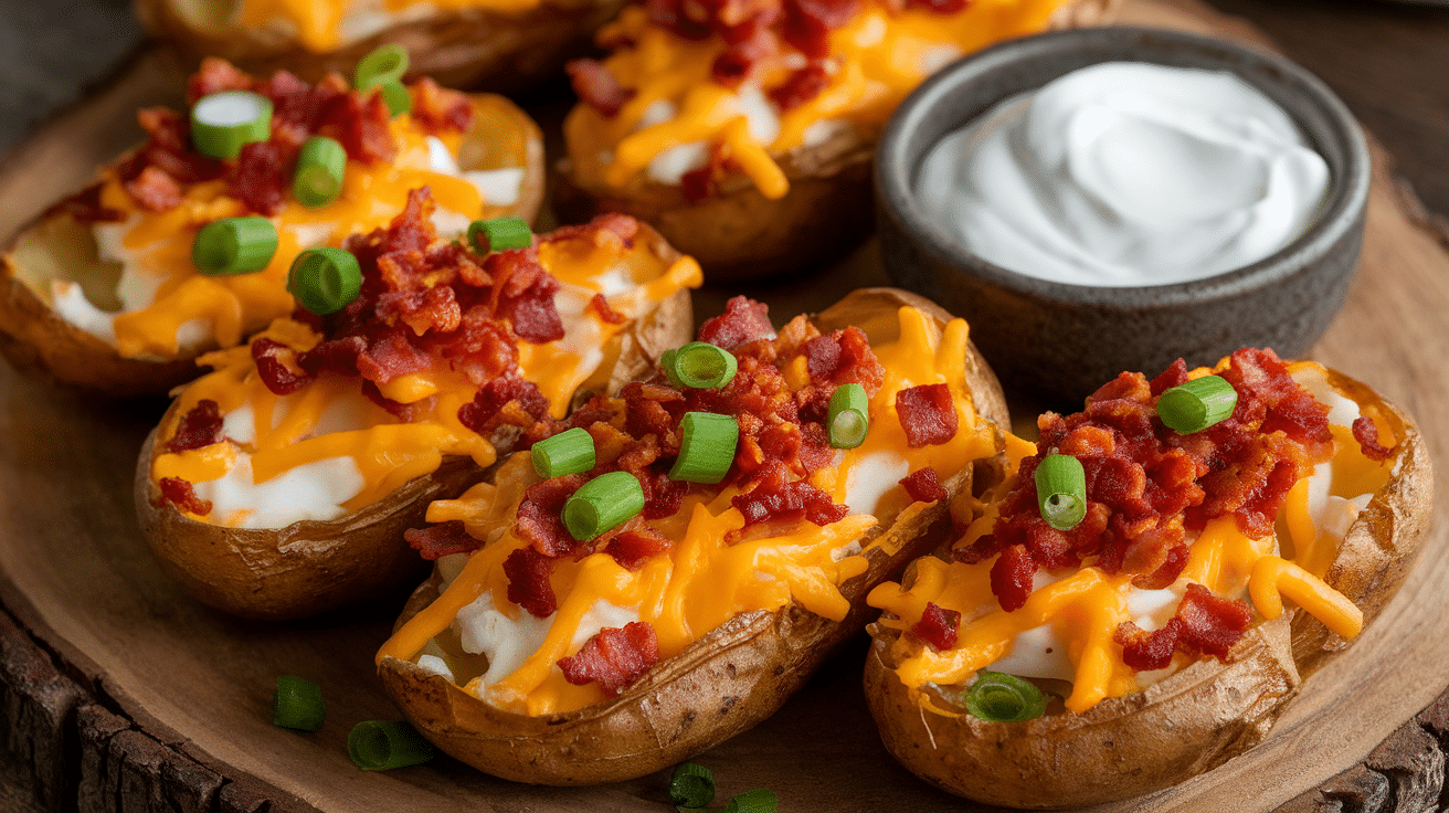 Crispy Loaded Potato Skins Recipe