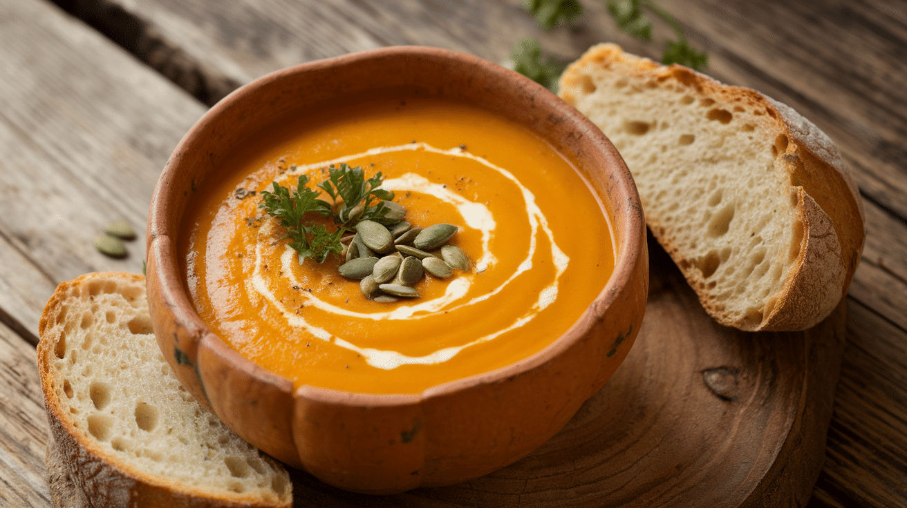 Creamy Acorn Squash Soup Recipe