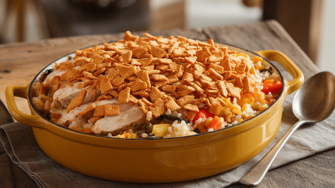 Hearty Chicken and Rice Potluck Casserole Recipe