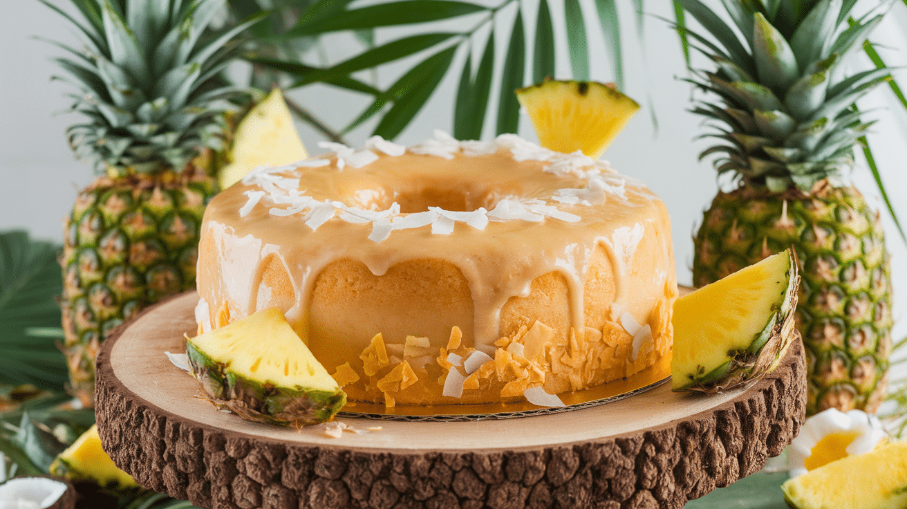 Tropical Pina Colada Pound Cake Recipe