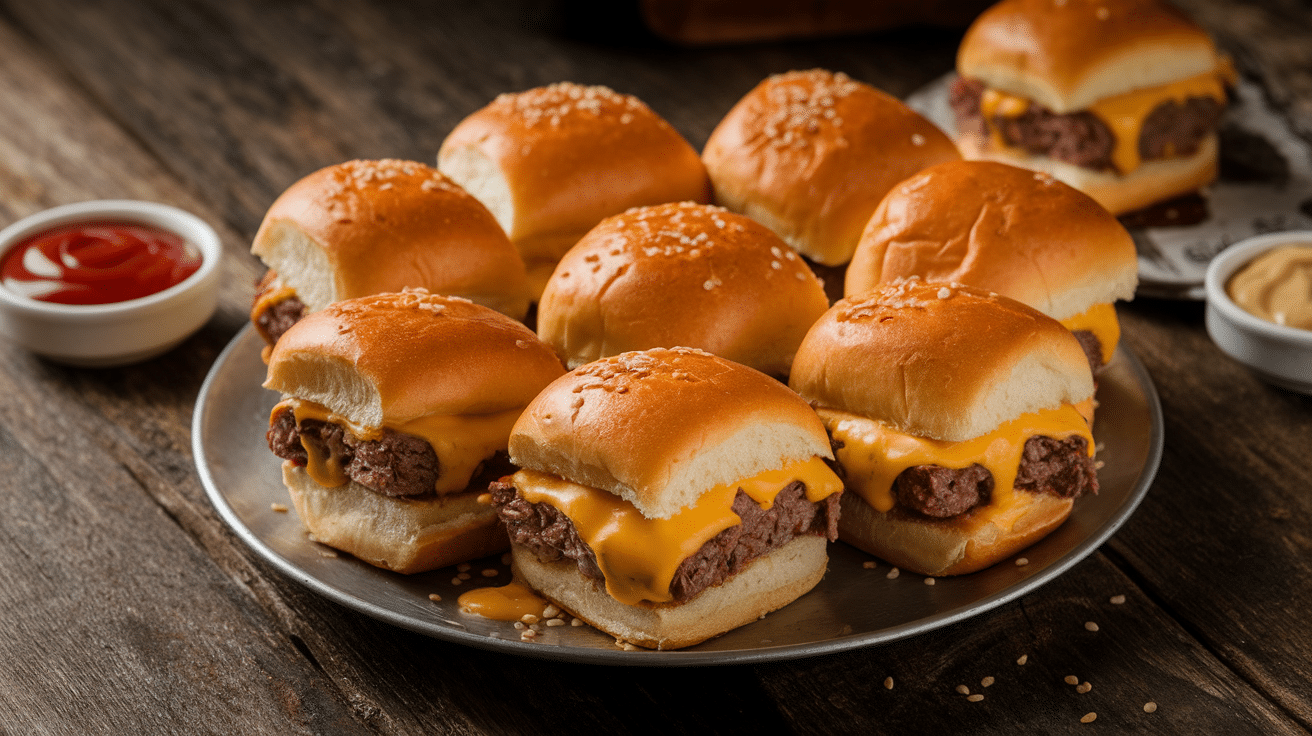 Savory Beef and Cheddar Sliders Recipe