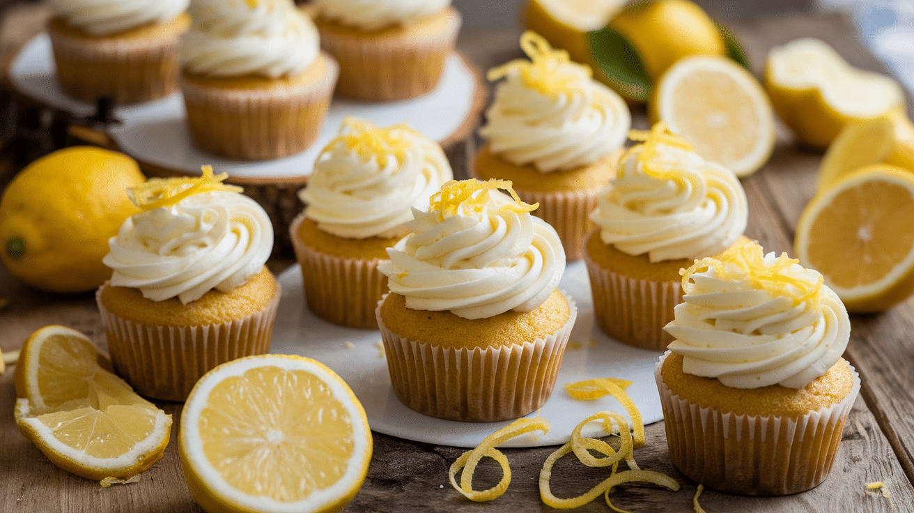 Zesty Lemon Cupcakes with Creamy Frosting