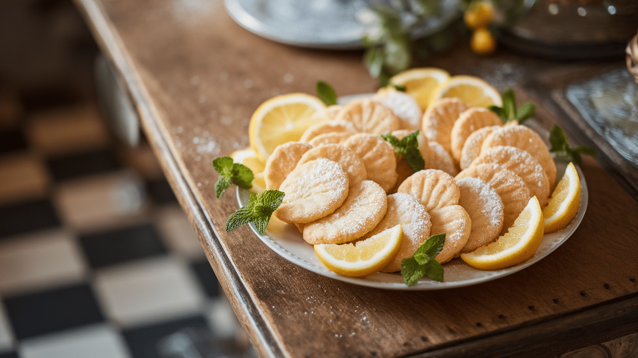 Zesty Lemon Shortbread Cookies Recipe