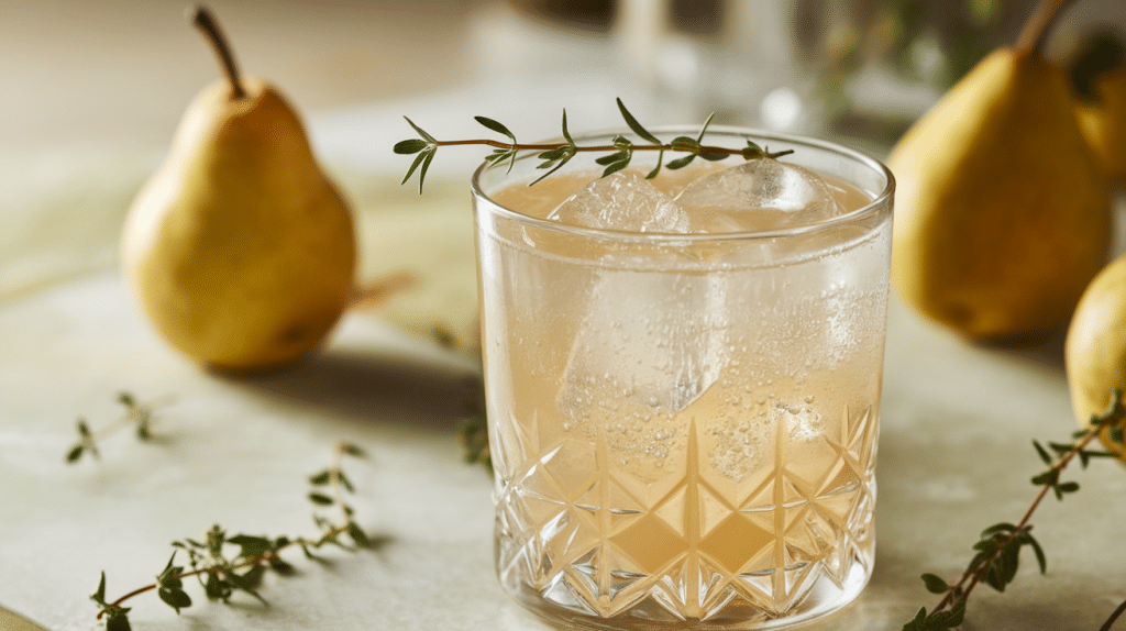 Pear and Thyme Cocktail