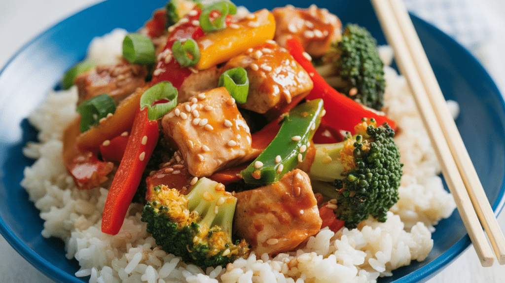 Diced Chicken Stir-Fry