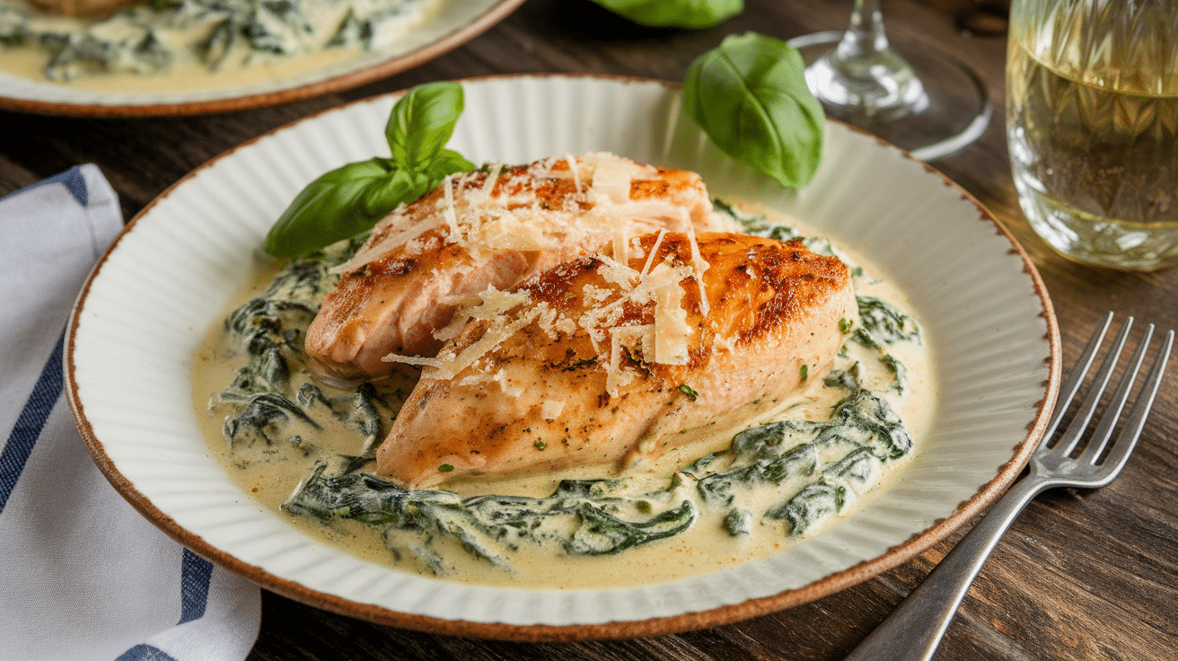 Delicious Creamy Chicken Florentine Recipe