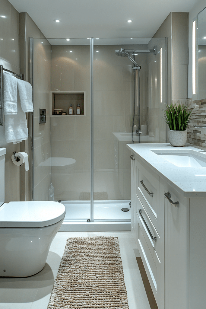 Efficient Small Bathroom Storage