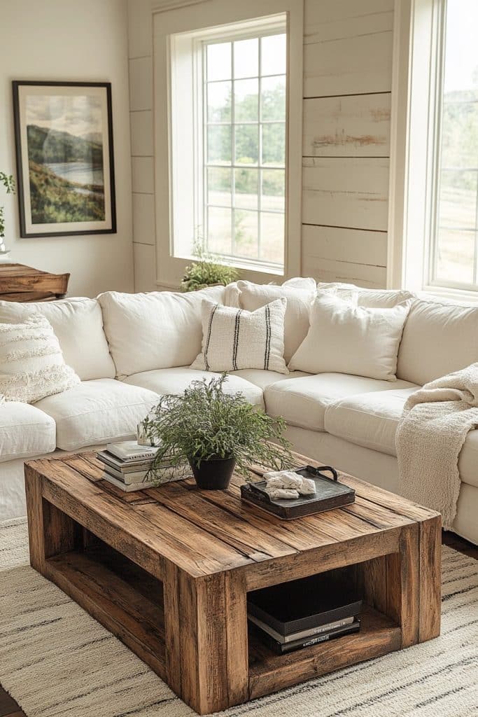 Family Room Farmhouse Style