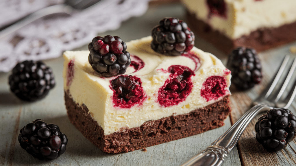 Blackberry Cheesecake Brownies