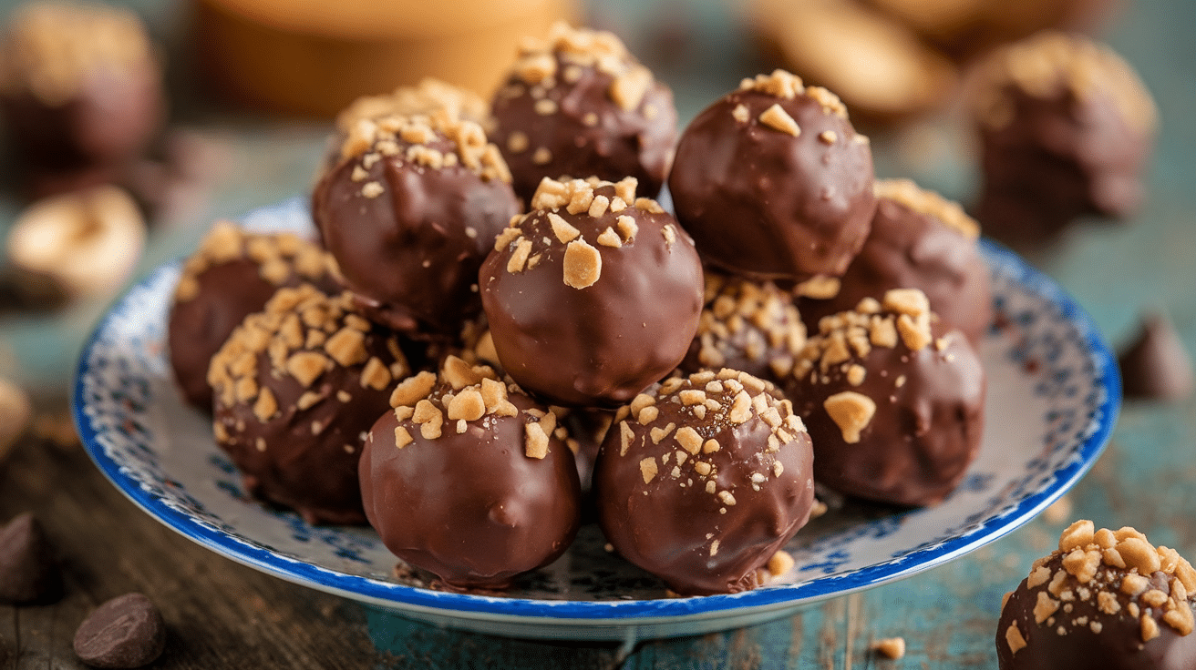 Decadent Chocolate Covered Peanut Butter Balls Recipe