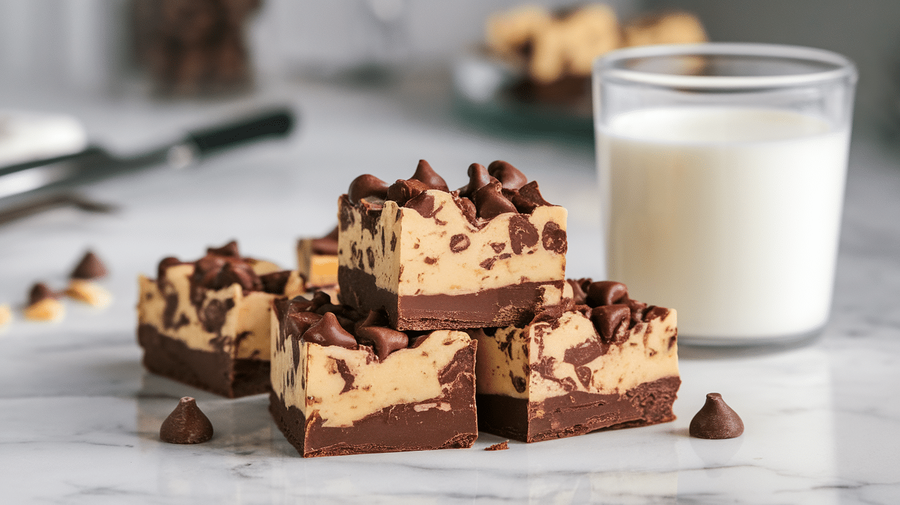 Decadent Cookie Dough Fudge Recipe