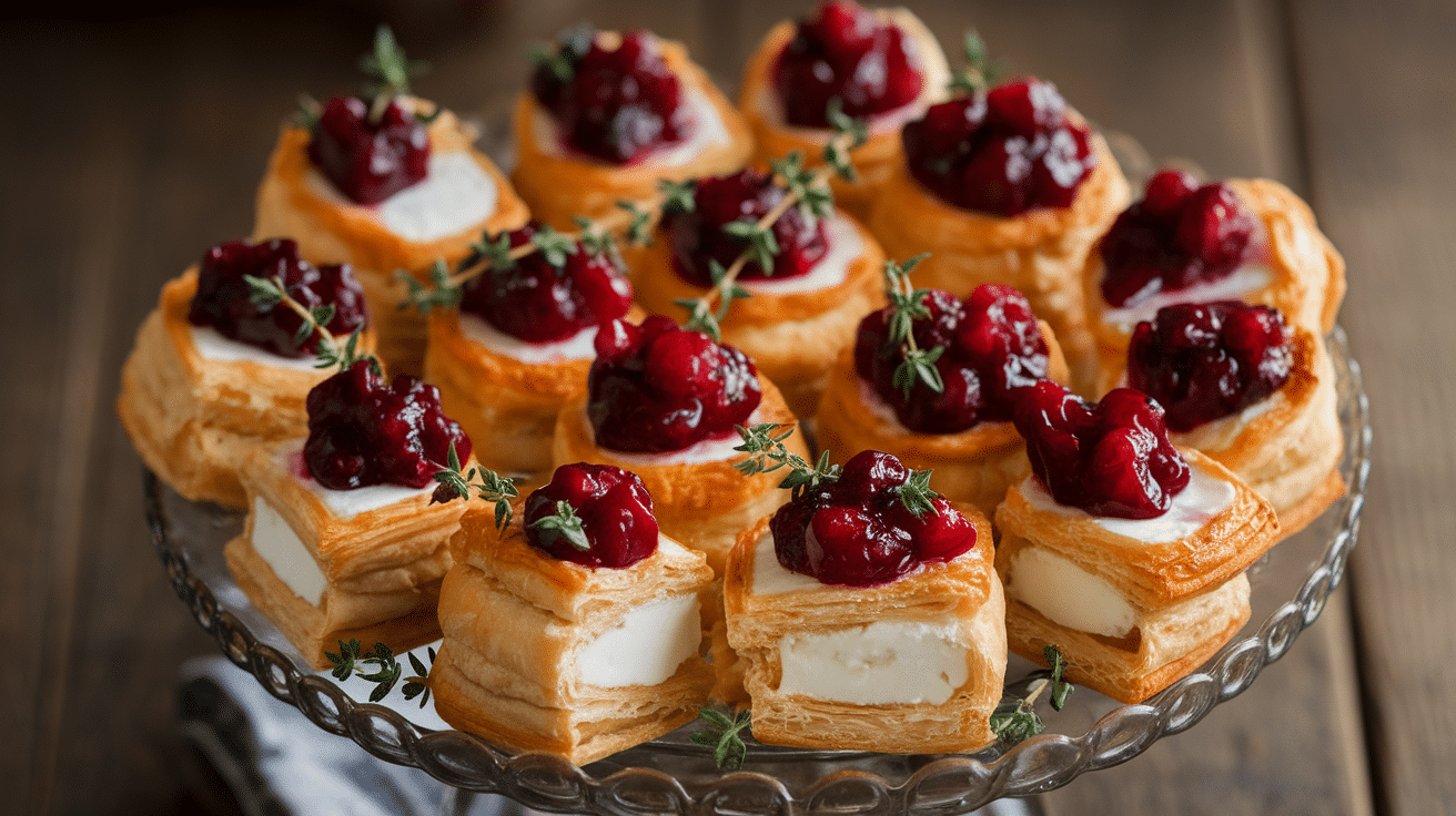 Savory Cranberry Brie Bites Recipe