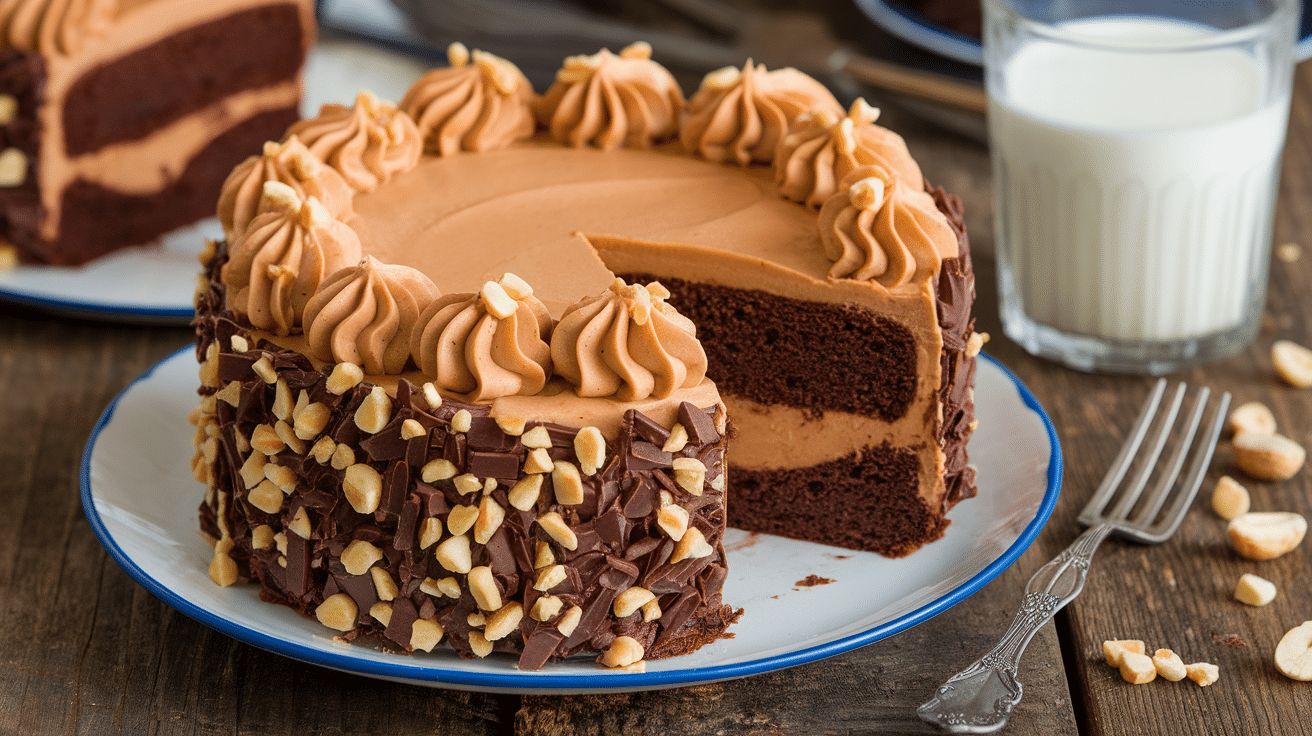 Decadent Peanut Butter Chocolate Poke Cake Recipe