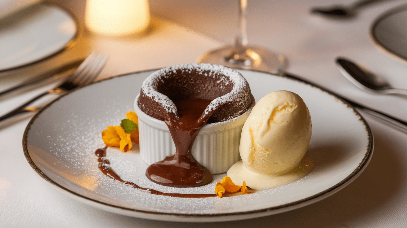 Decadent Chocolate Lava Cake in Ramekins