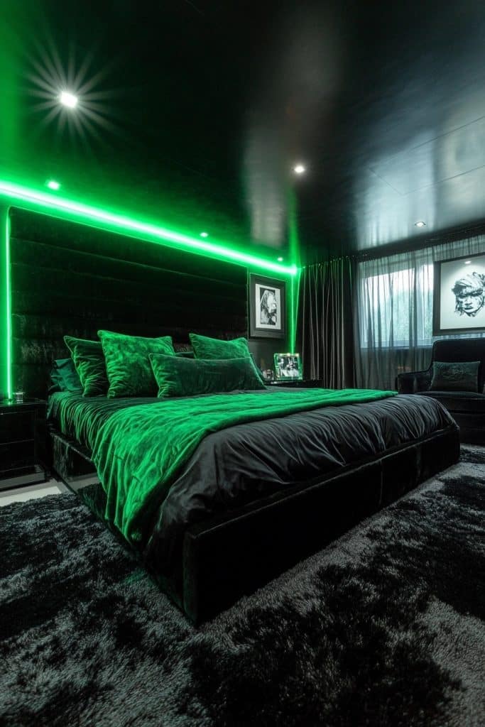 Minimalist Neon Elegance Room