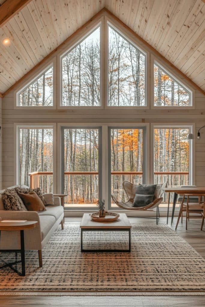 Modern Clean-Line Cabin Aesthetics