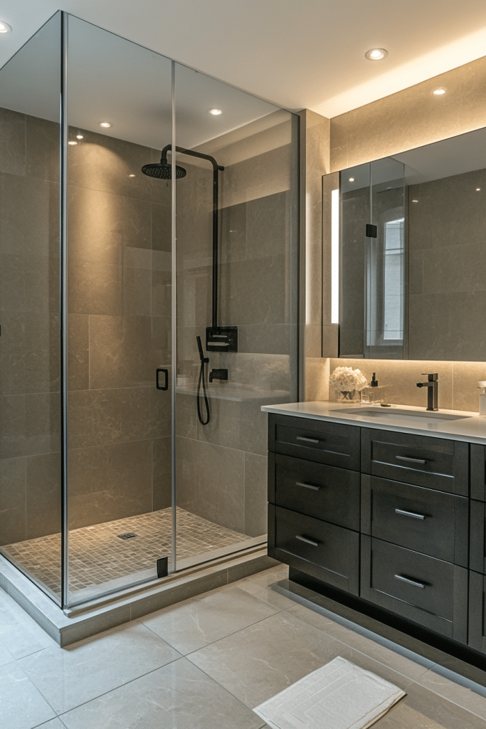 Modernized Compact Bathroom Upgrades