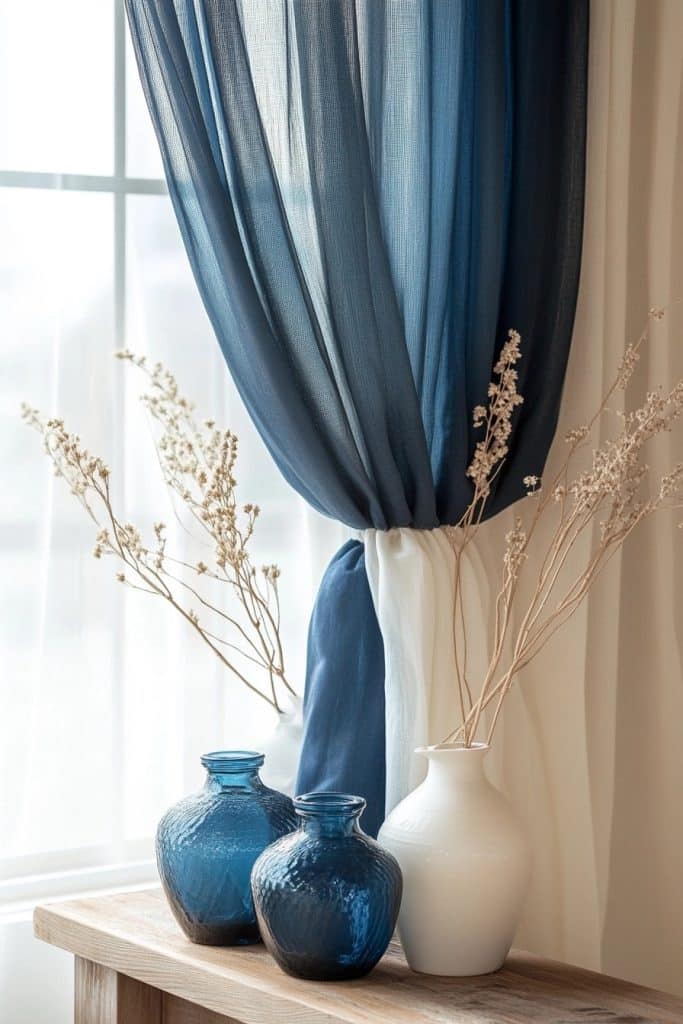 Ombre Gradient Curtain Designs