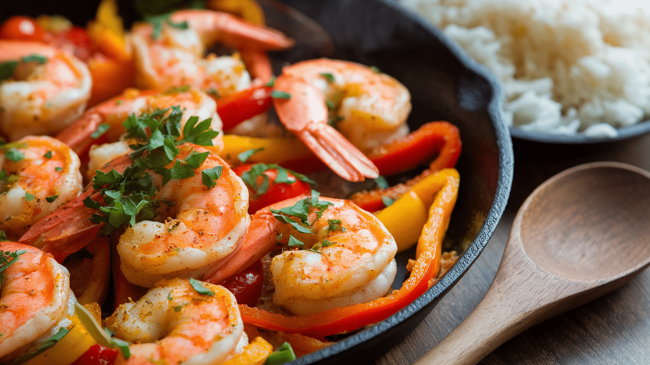 Spicy Cajun Shrimp Skillet Recipe