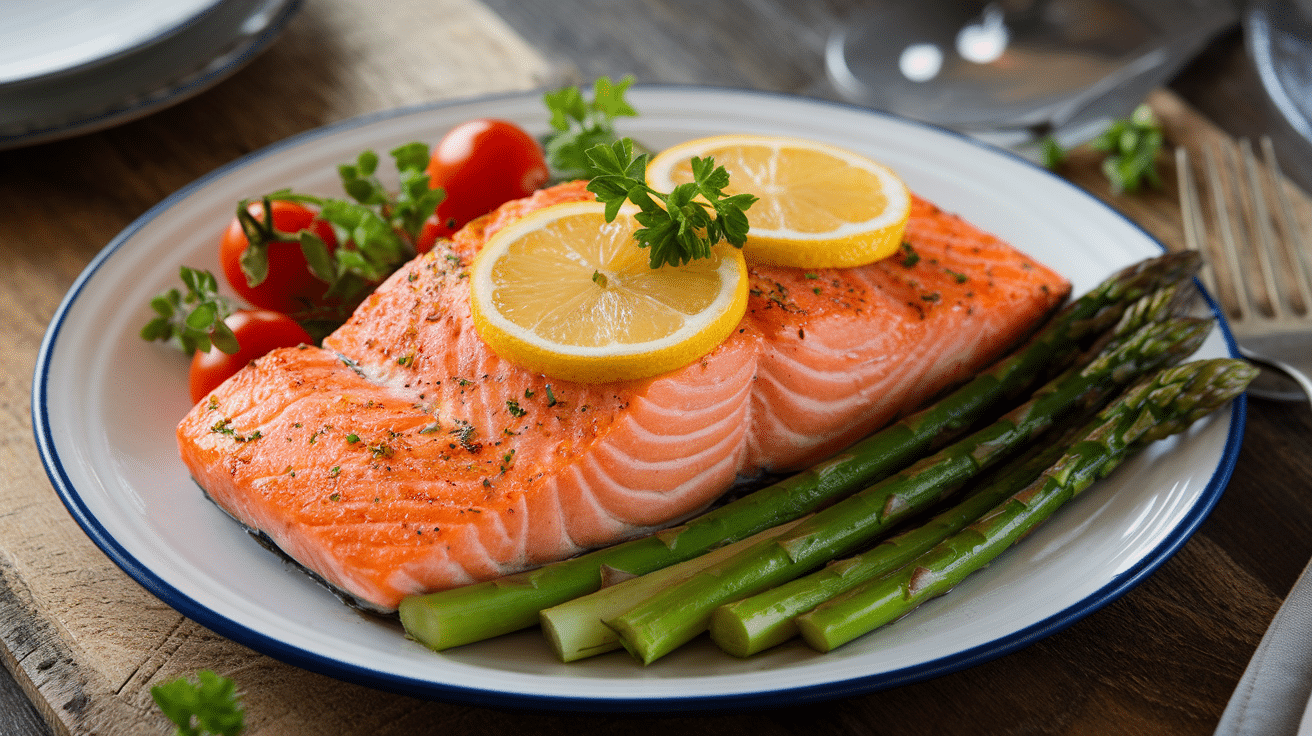 Baked Lemon Herb Salmon Recipe