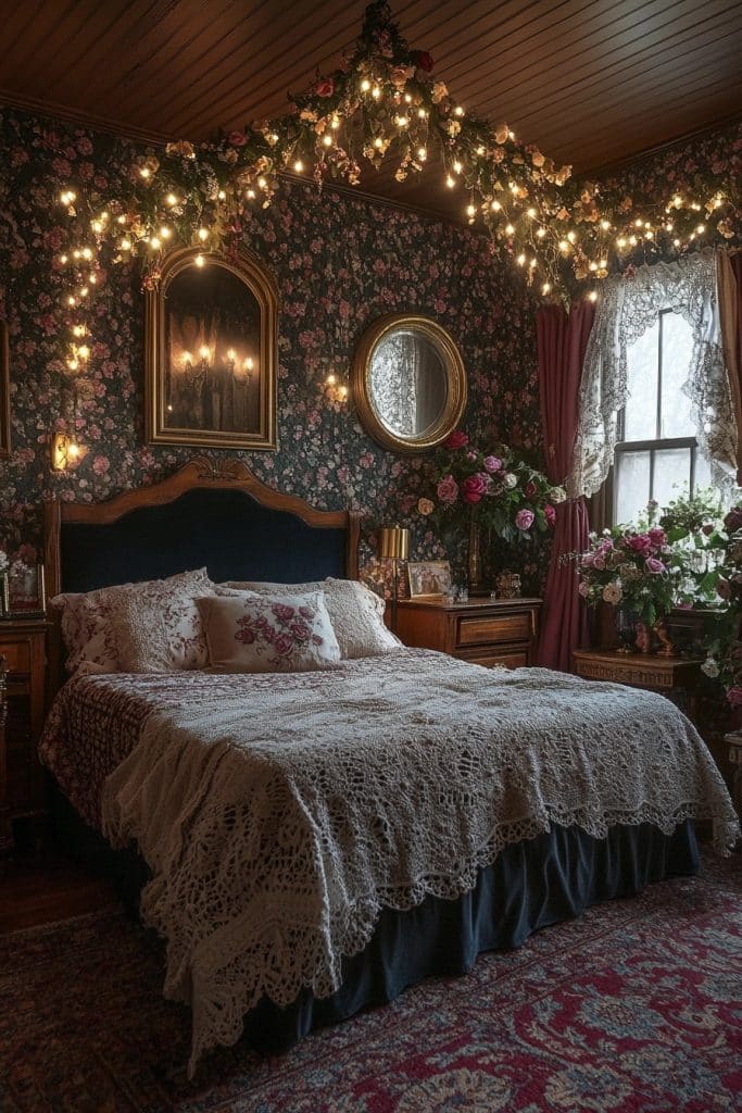 Romantic Noir: Intimate Boho Retreat