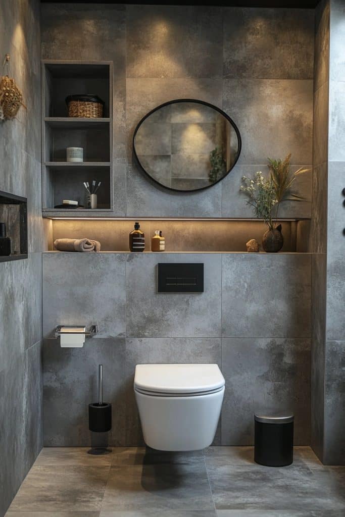 Seamless Monochromatic Bathroom Styles