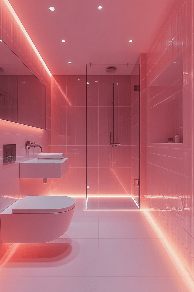 Serene Pink Bathrooms