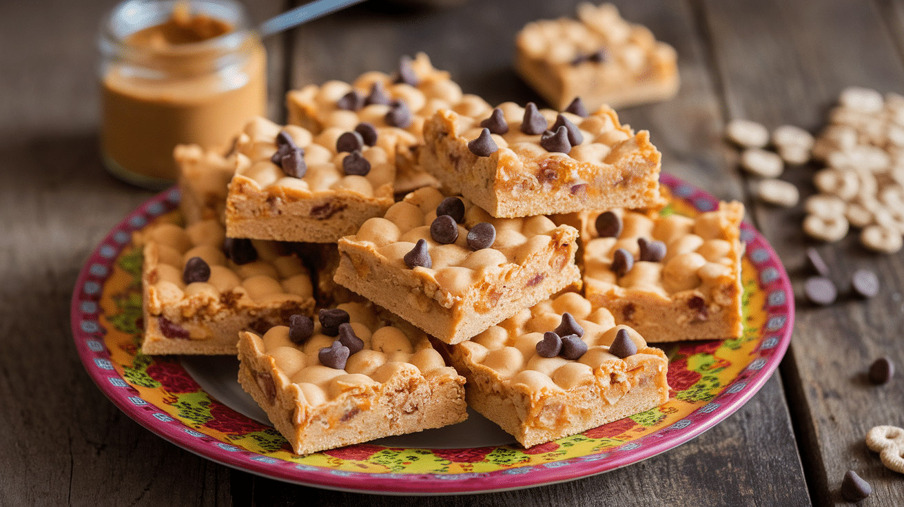 No-Bake Peanut Butter Cheerio Bars Recipe