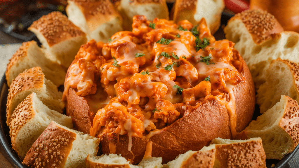 Buffalo Chicken Bread