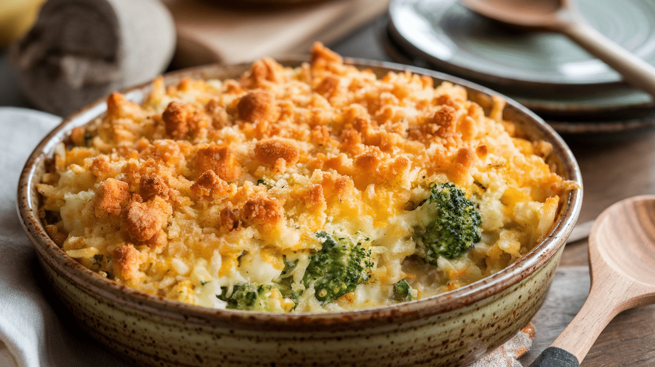 Cheesy Broccoli Rice Casserole Recipe